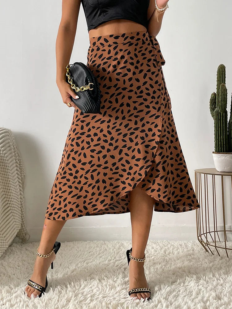 Vivienne | BohoWrap Print Skirt