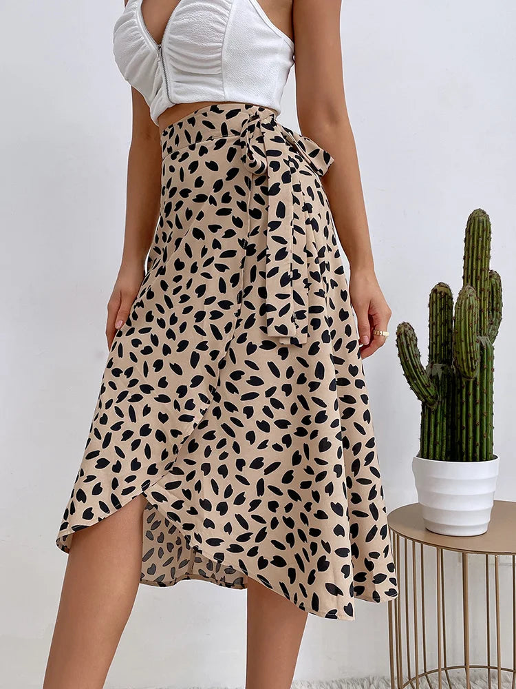 Vivienne | BohoWrap Print Skirt