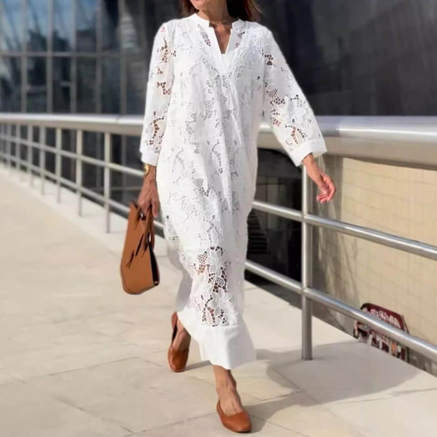 Leah | Summer Dress with Beautiful Lace