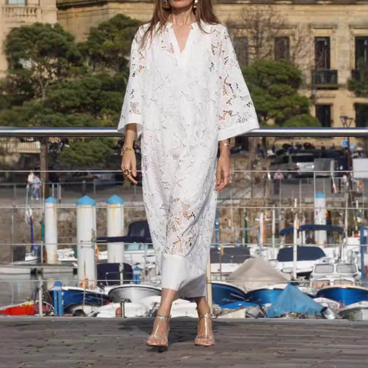 Leah | Summer Dress with Beautiful Lace