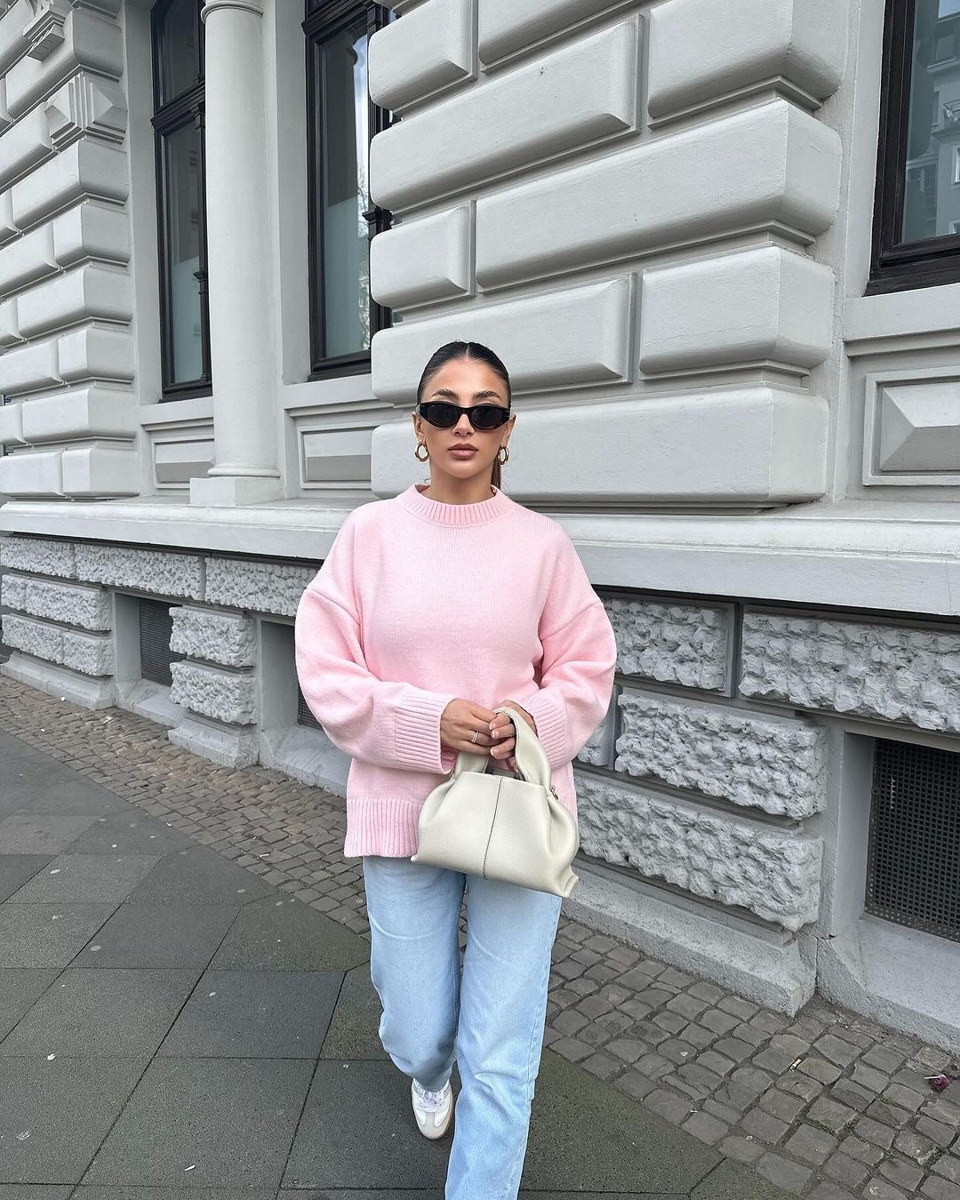 Bérénice | Pink Oversized Knit