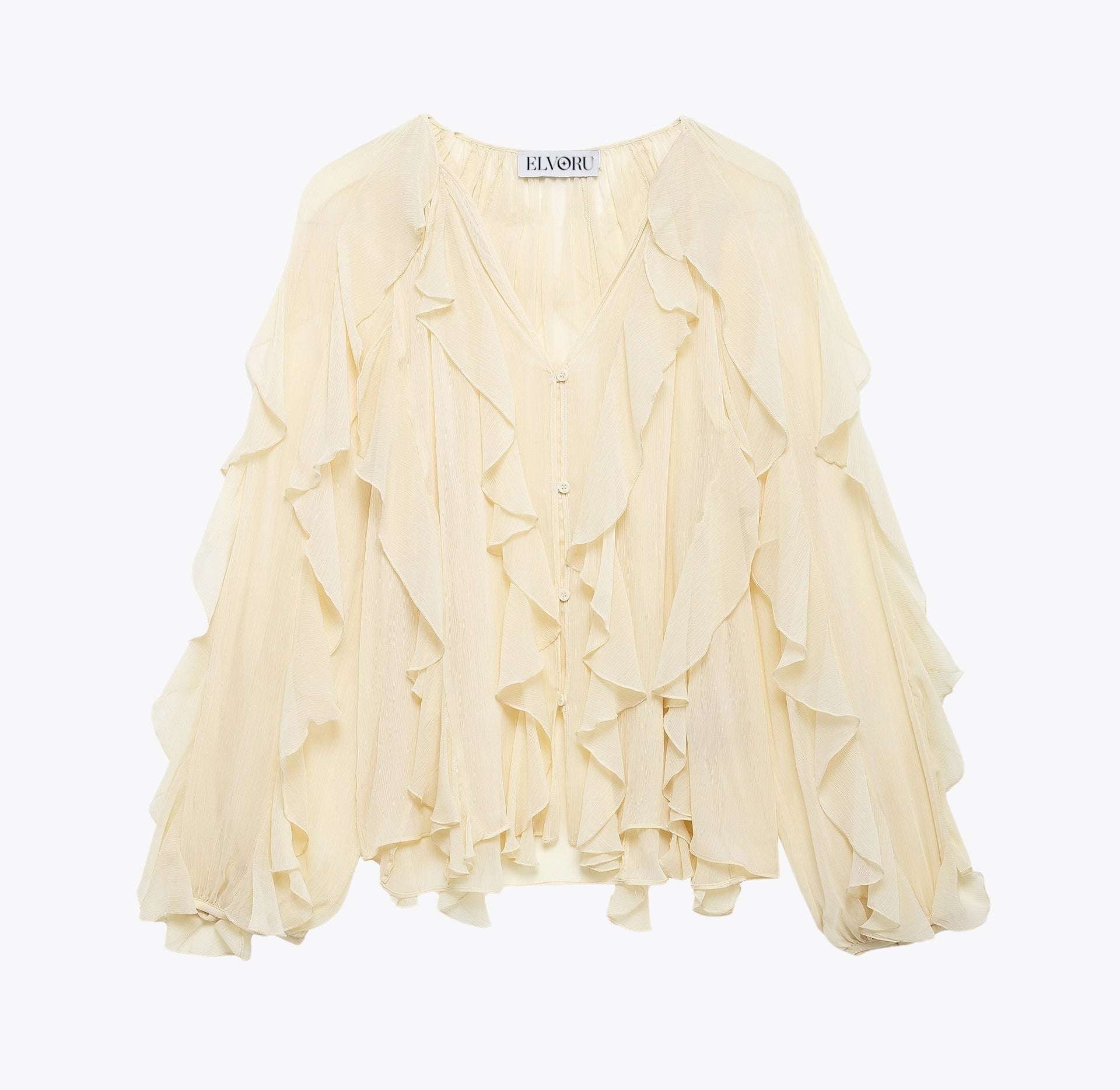 Mélanie | Pure Desire - Blouse with Ruffles
