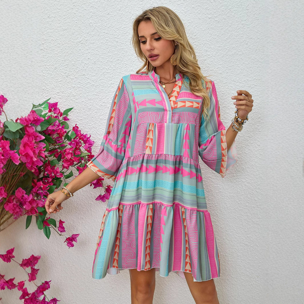 Jordyn | Boho Midi Dress