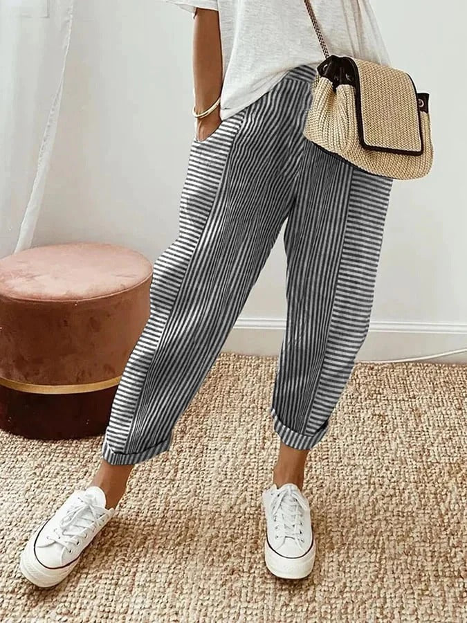 Maria | Striped Trousers