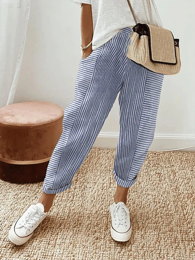 Maria | Striped Trousers