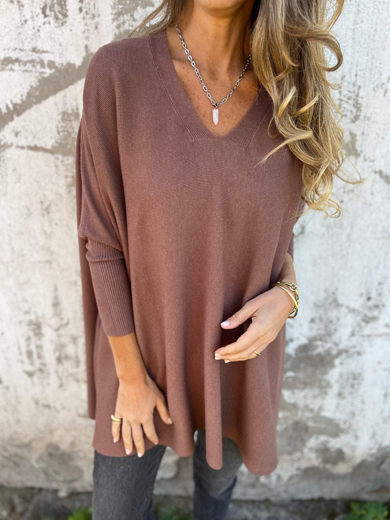 Minna | Oversized V-Neck Knit