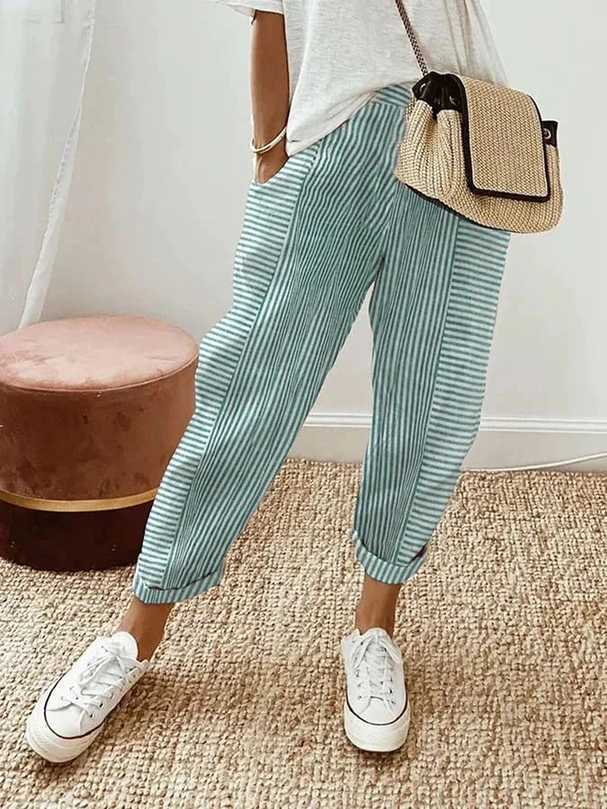 Maria | Striped Trousers