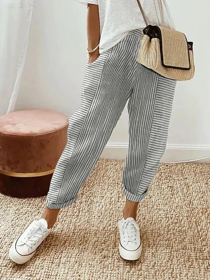 Maria | Striped Trousers