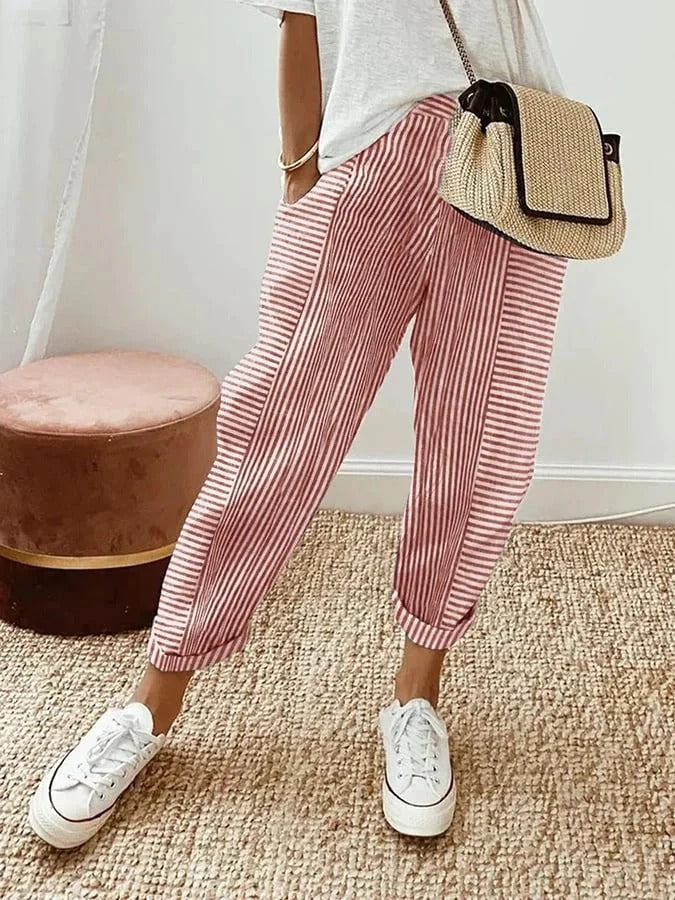 Maria | Striped Trousers