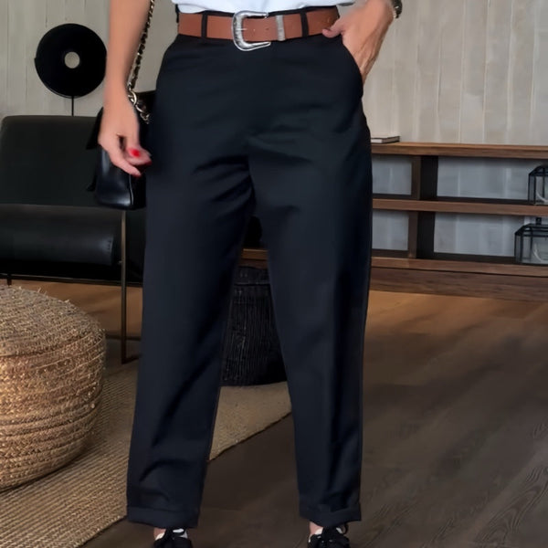 Oona | Striped Suit Trousers