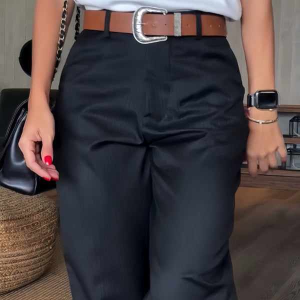 Oona | Striped Suit Trousers