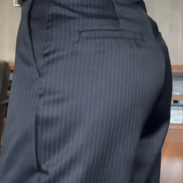 Oona | Striped Suit Trousers