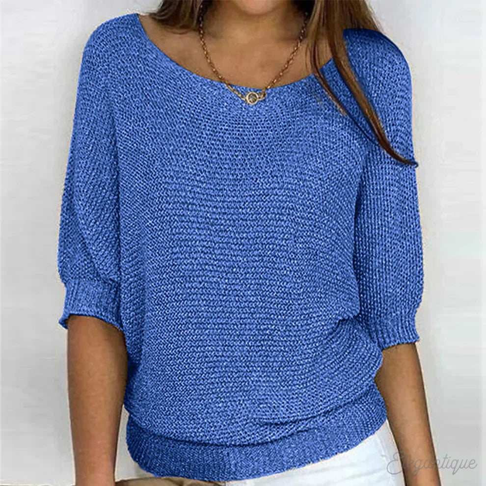 Savannah | Chunky knitted jumper with round neck