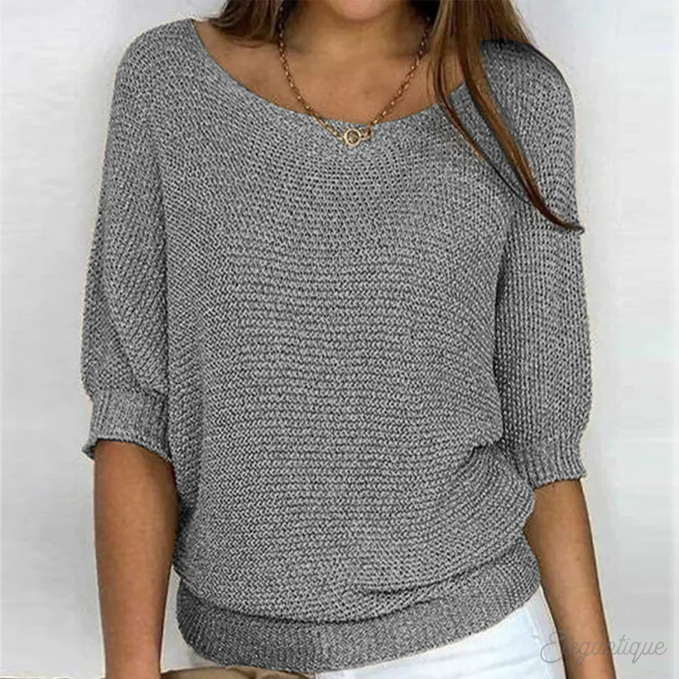 Savannah | Chunky knitted jumper with round neck