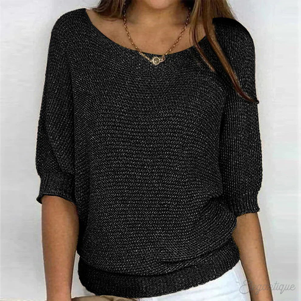 Savannah | Chunky knitted jumper with round neck