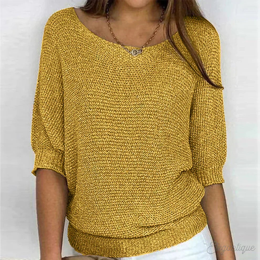 Savannah | Chunky knitted jumper with round neck