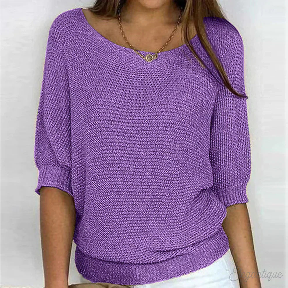 Savannah | Chunky knitted jumper with round neck
