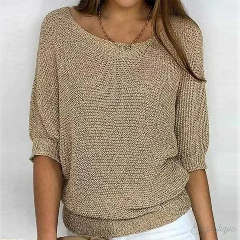 Savannah | Chunky knitted jumper with round neck