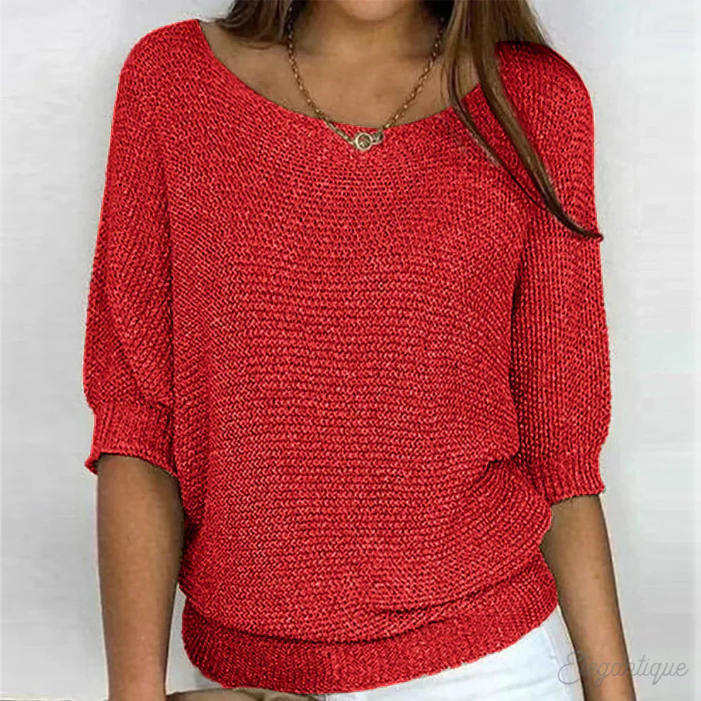 Savannah | Chunky knitted jumper with round neck